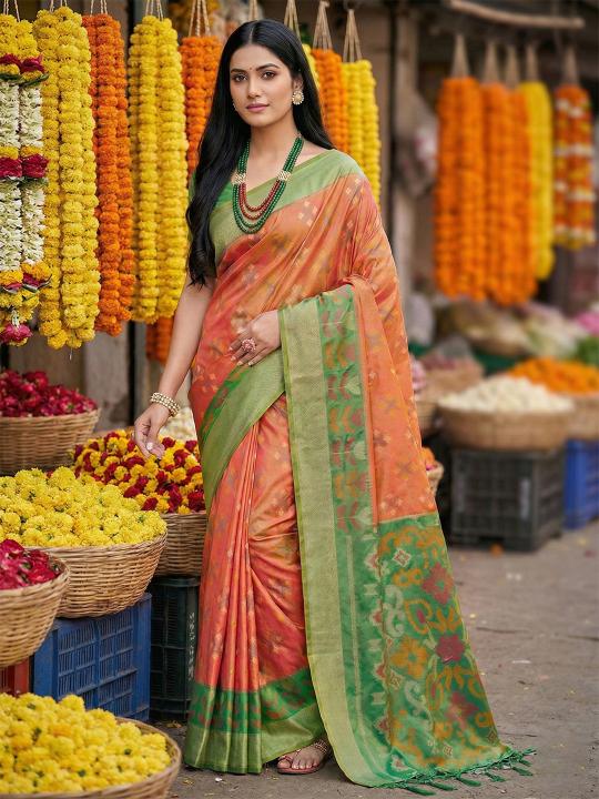 NAVYA SILK VOL 4 by SHREE SHYAM FASHION fancy designer Pochampalli Soft Silk fabric saree wholesale with Fancy latkan - wholesale export